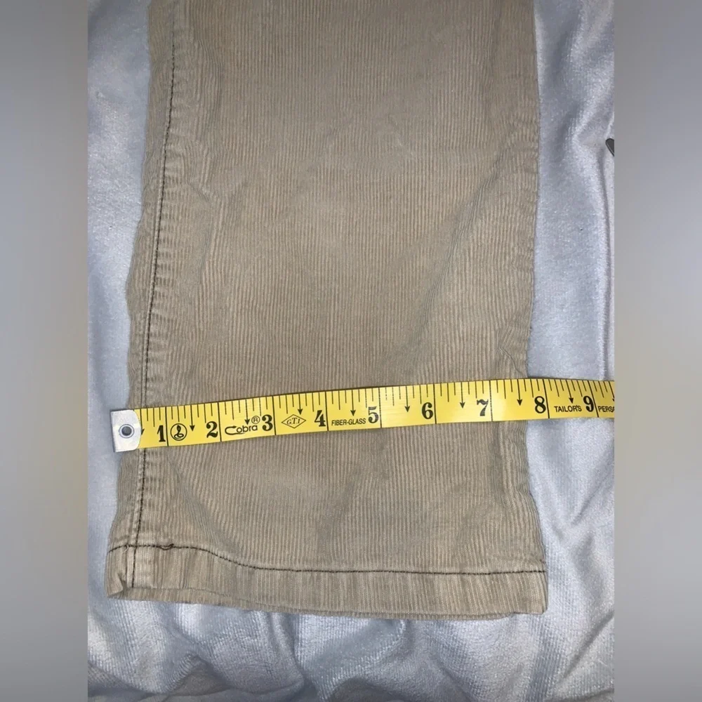 Old navy vintage Y2K khaki tan wide leg corduroy baggy pants size 8
